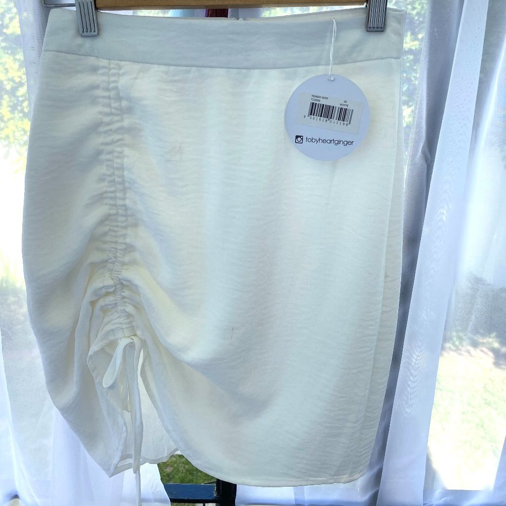 Toby Heart Ginger White Remedy skirt XS